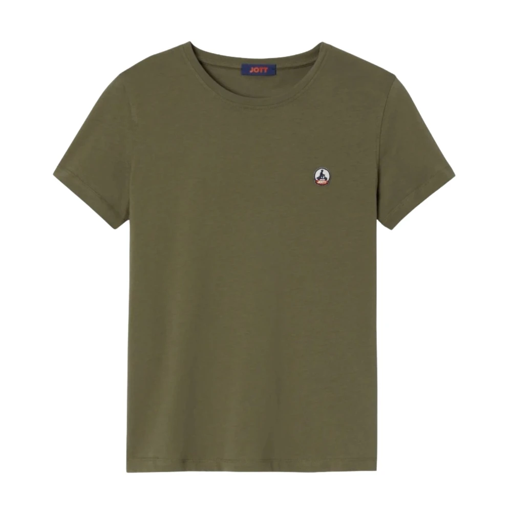 Jott Biologisch Katoenen Basic T-shirt Groen Green Dames