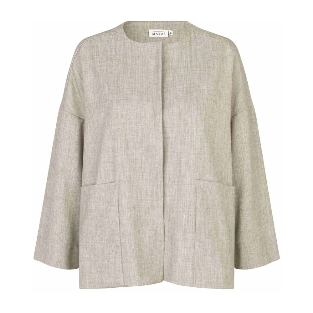Masai Majournee Jas Beige Melange Beige Dames