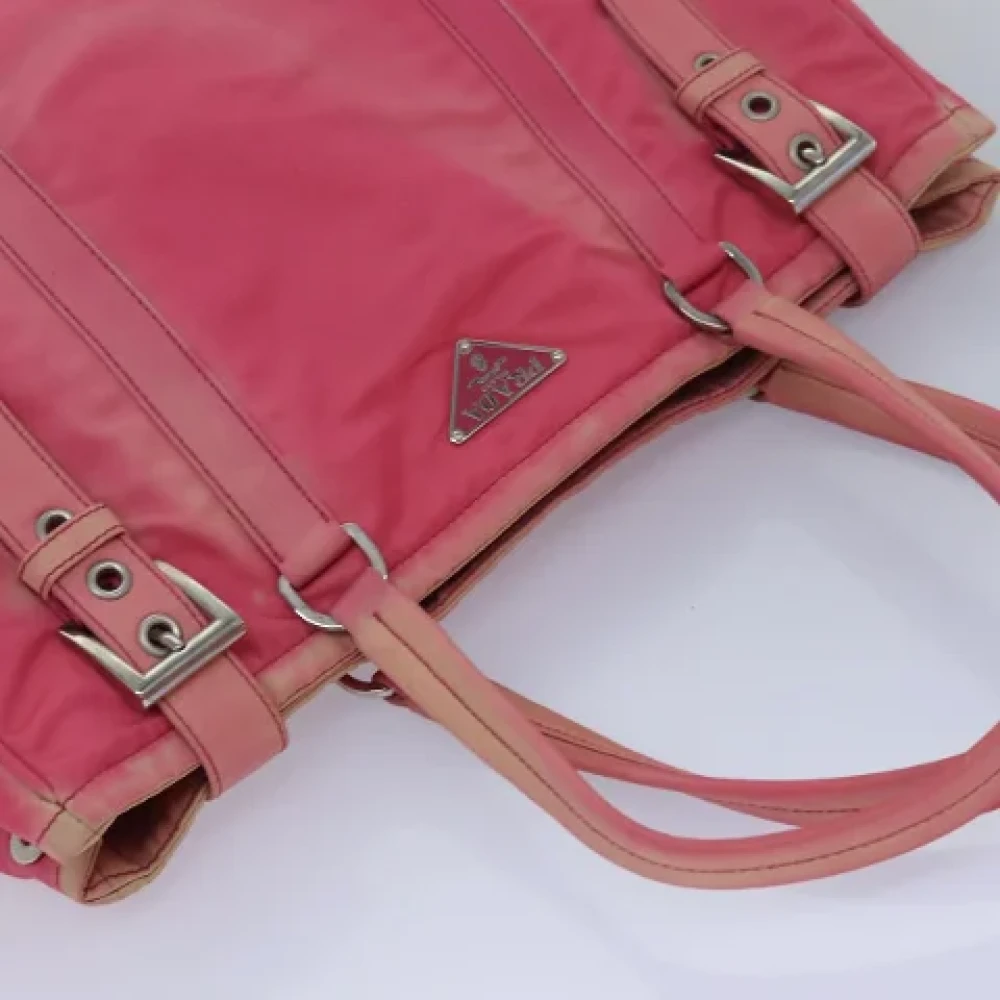 Prada Vintage Pre-owned Nylon totes Pink Dames