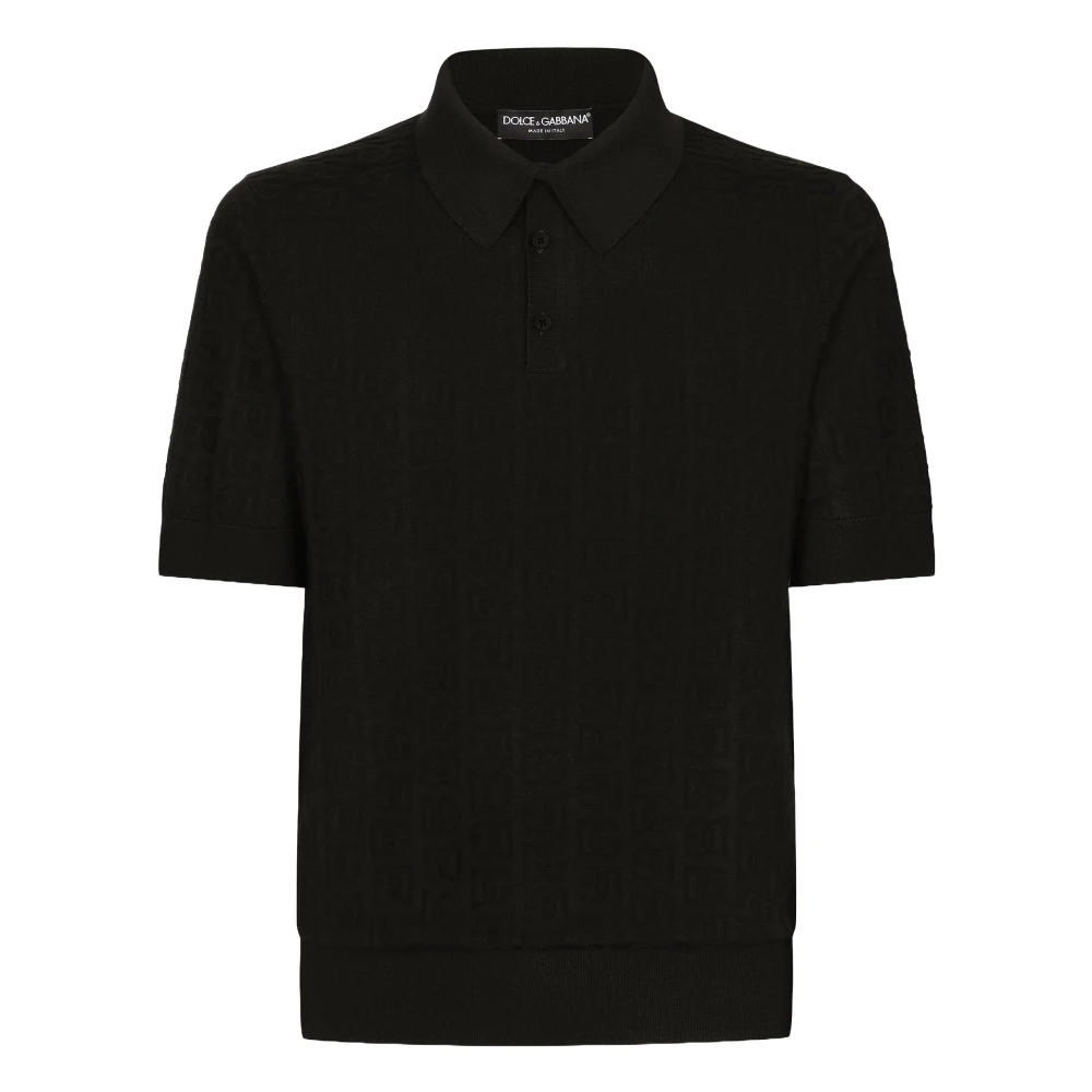 Dolce & Gabbana Sartoriale Polo Neck T-Shirt Black Heren