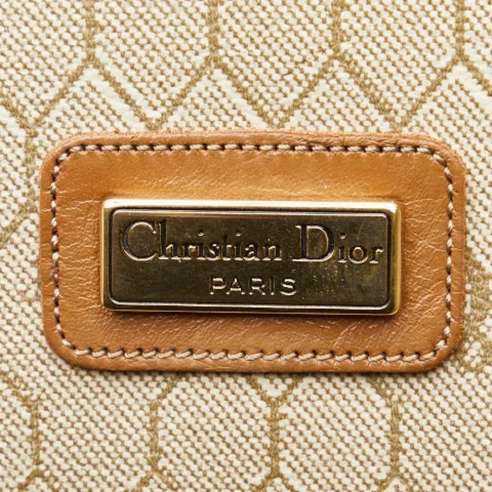 Dior Vintage Pre-owned Canvas dior-bags Beige Dames