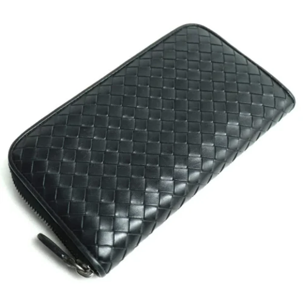 Bottega Veneta Vintage Pre-owned Fabric wallets Black Dames