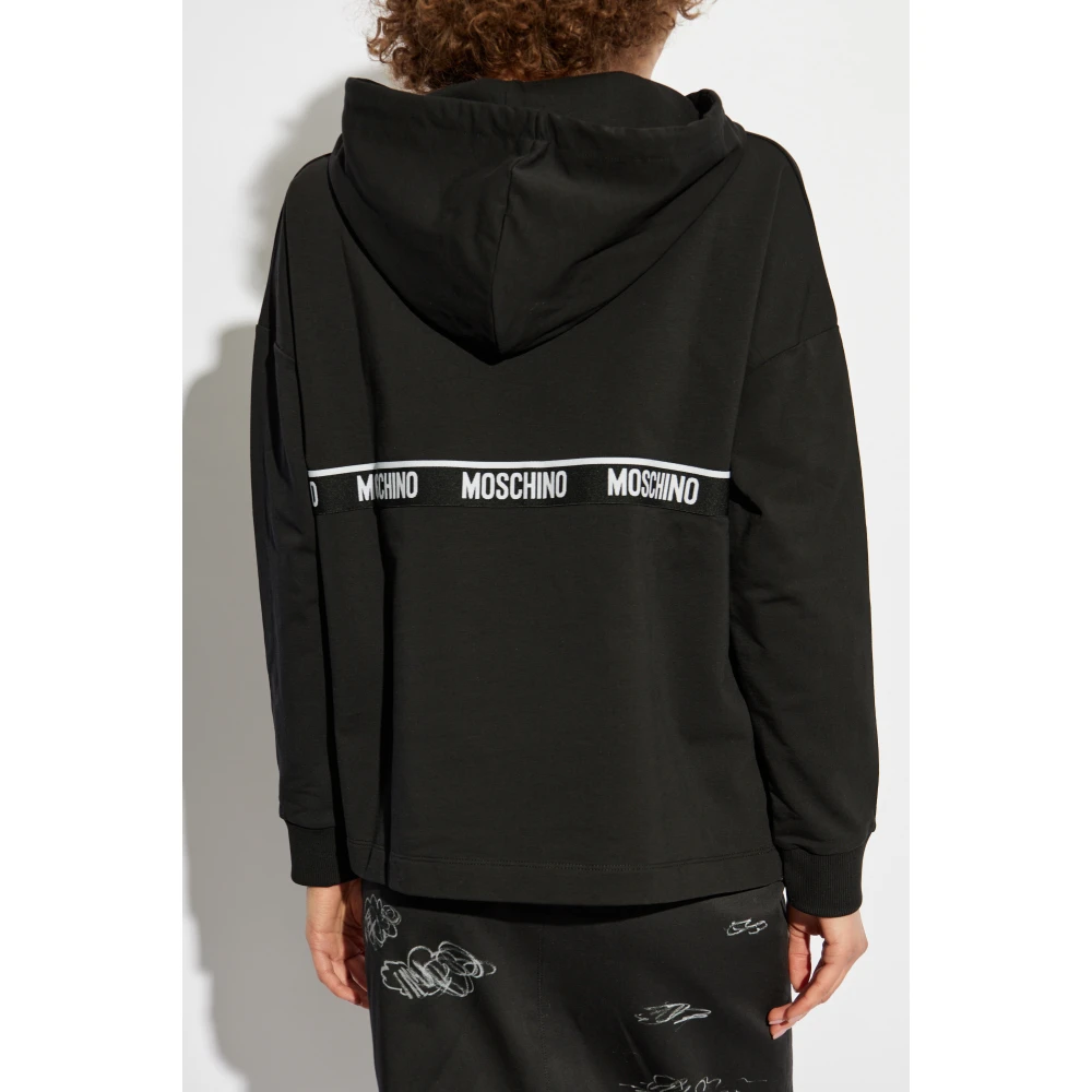 Moschino Ondergoedlijn sweatshirt Black Dames