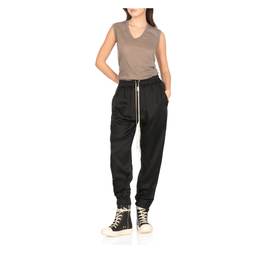 Rick Owens Grijze Katoenen V-hals Mouwloze Top Gray Dames