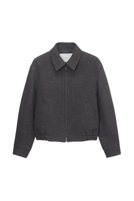 Collared Wool Blouson