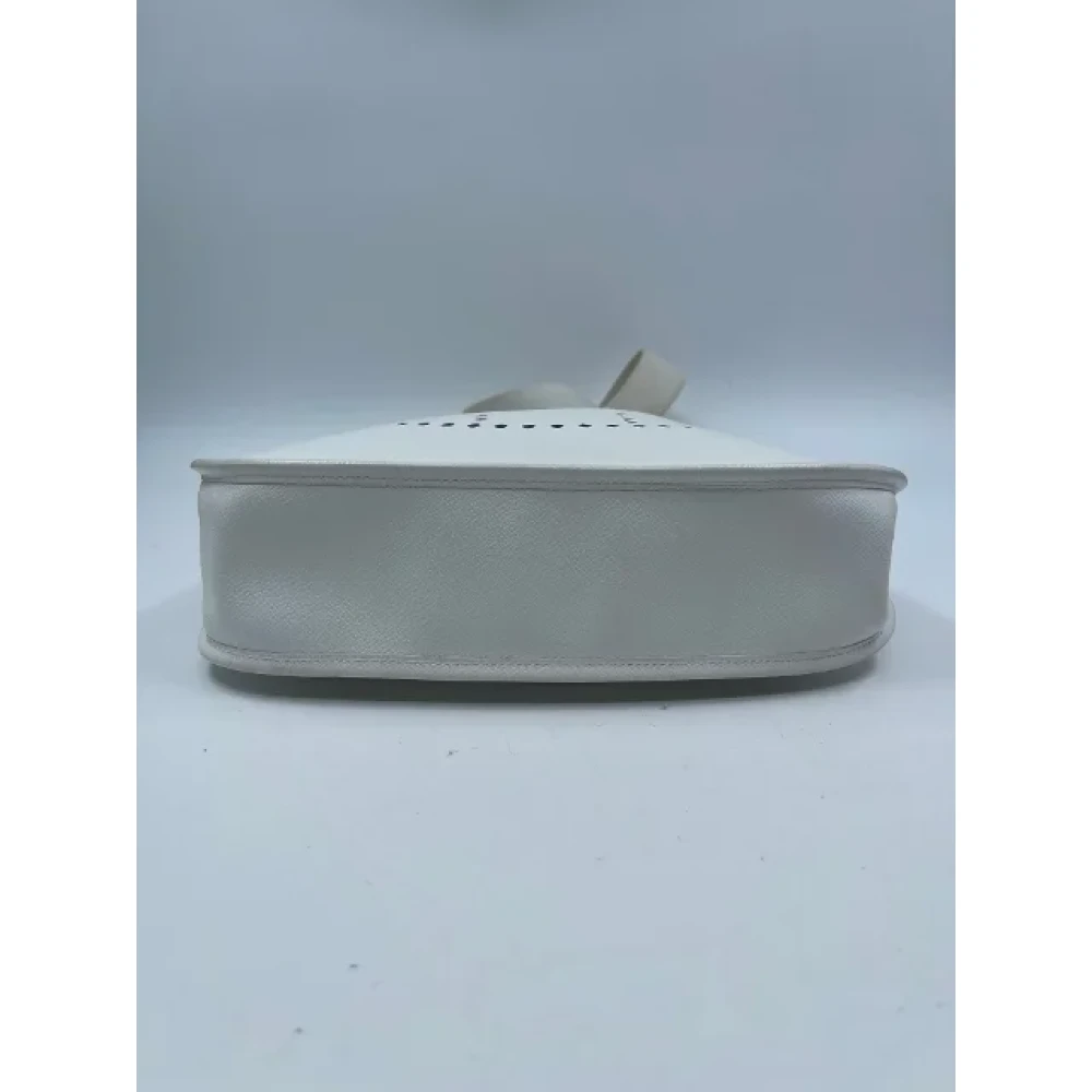 Hermès Vintage Pre-owned Leather shoulder-bags White Dames