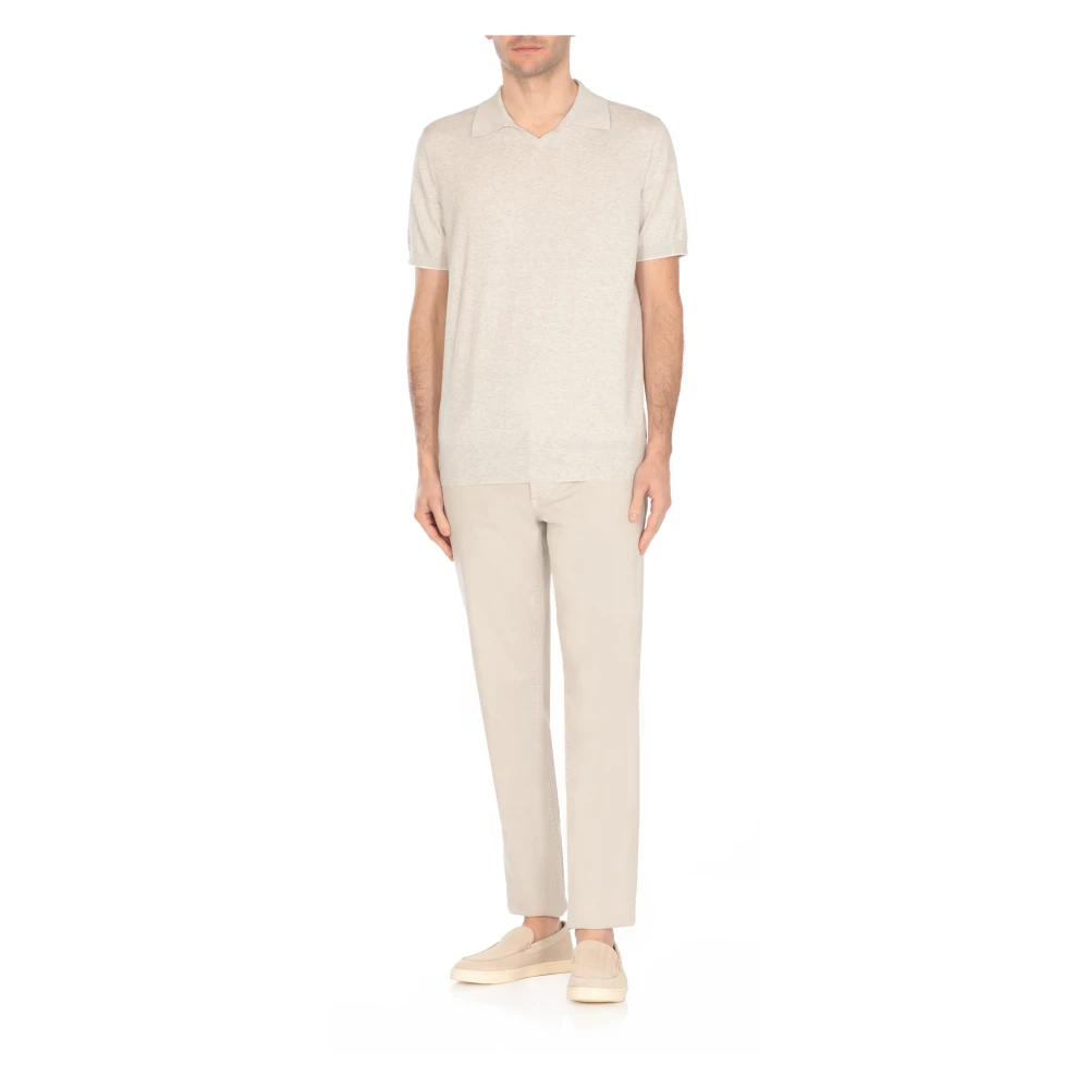 BRUNELLO CUCINELLI Grijze Katoenen Poloshirt voor Mannen Gray Heren