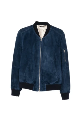 Light Suede Bomber