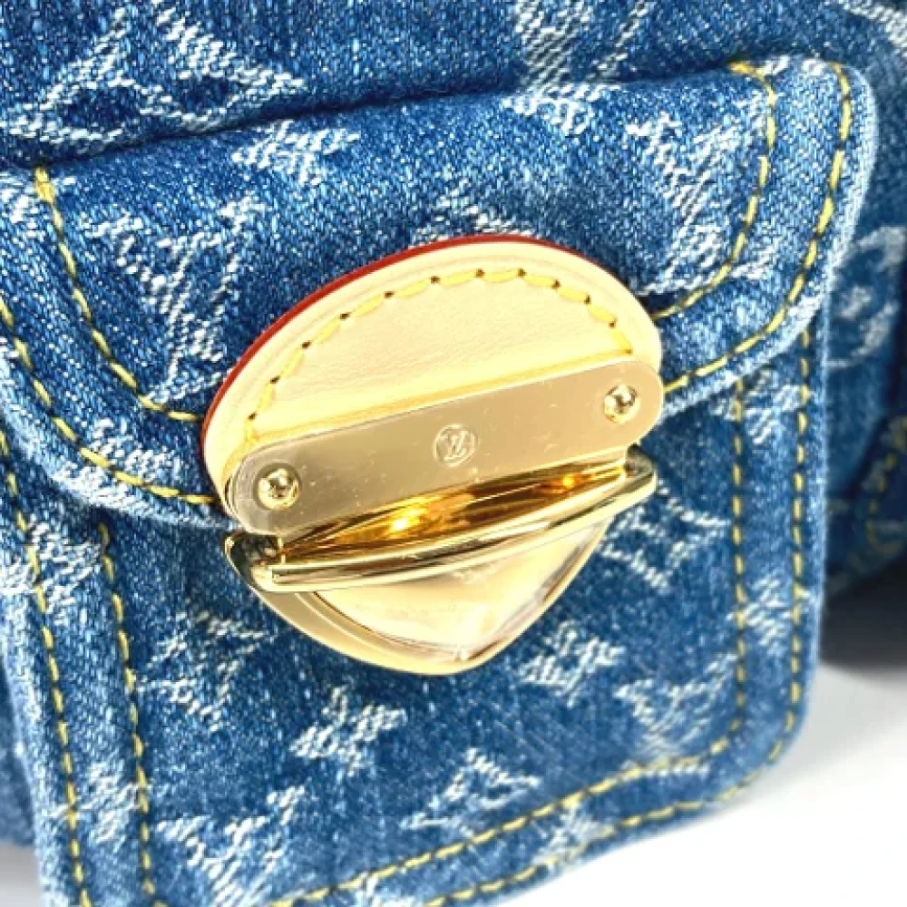 Louis Vuitton Vintage Pre-owned Denim louis-vuitton-bags Blue Dames