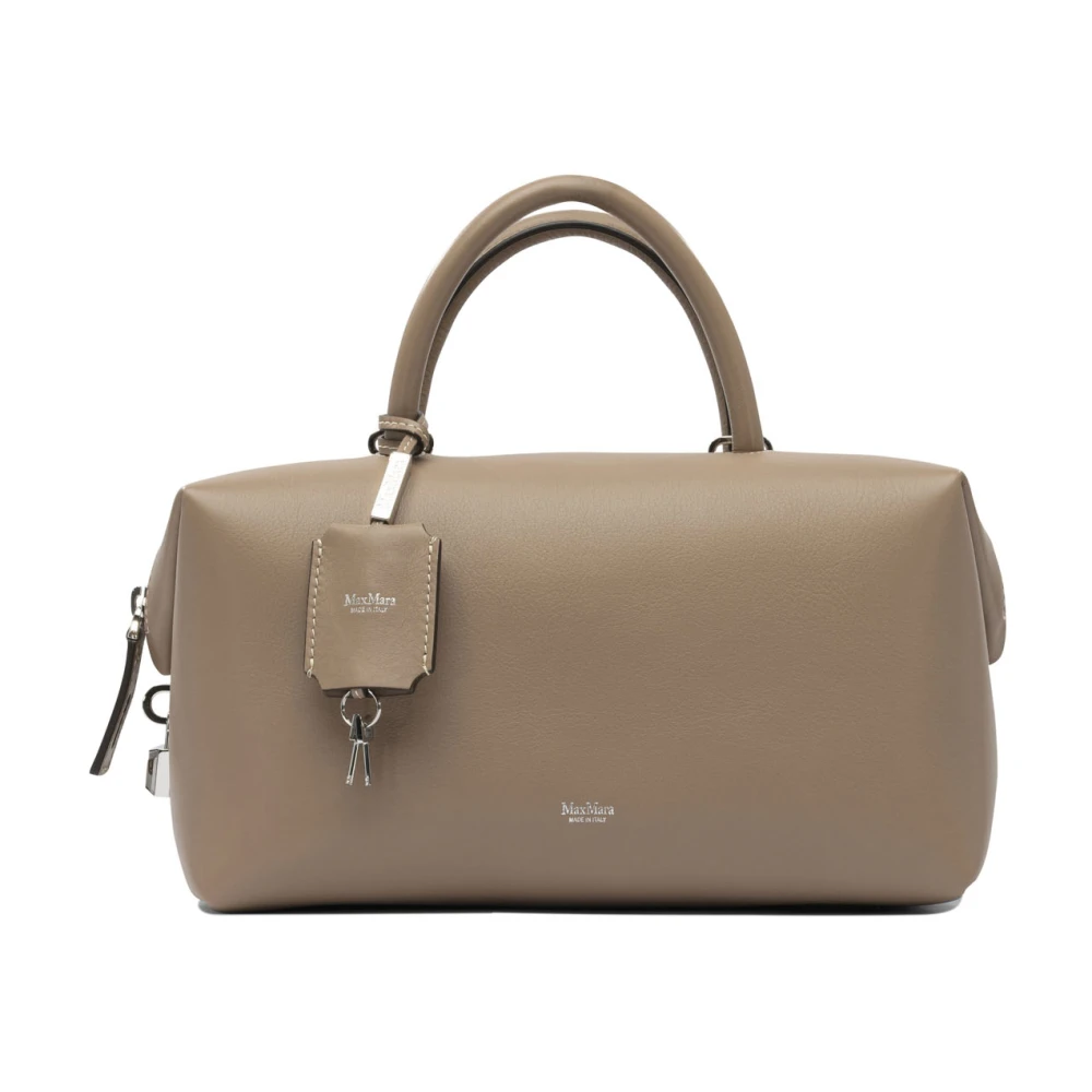 Max Mara Brown Handbags, Female, One Size, Leather Satchel Handbag