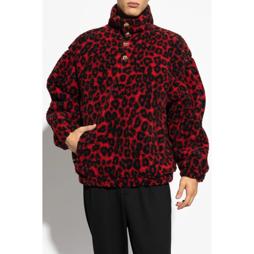 alexander mcqueen Dierenprint Sweatshirt Red Heren