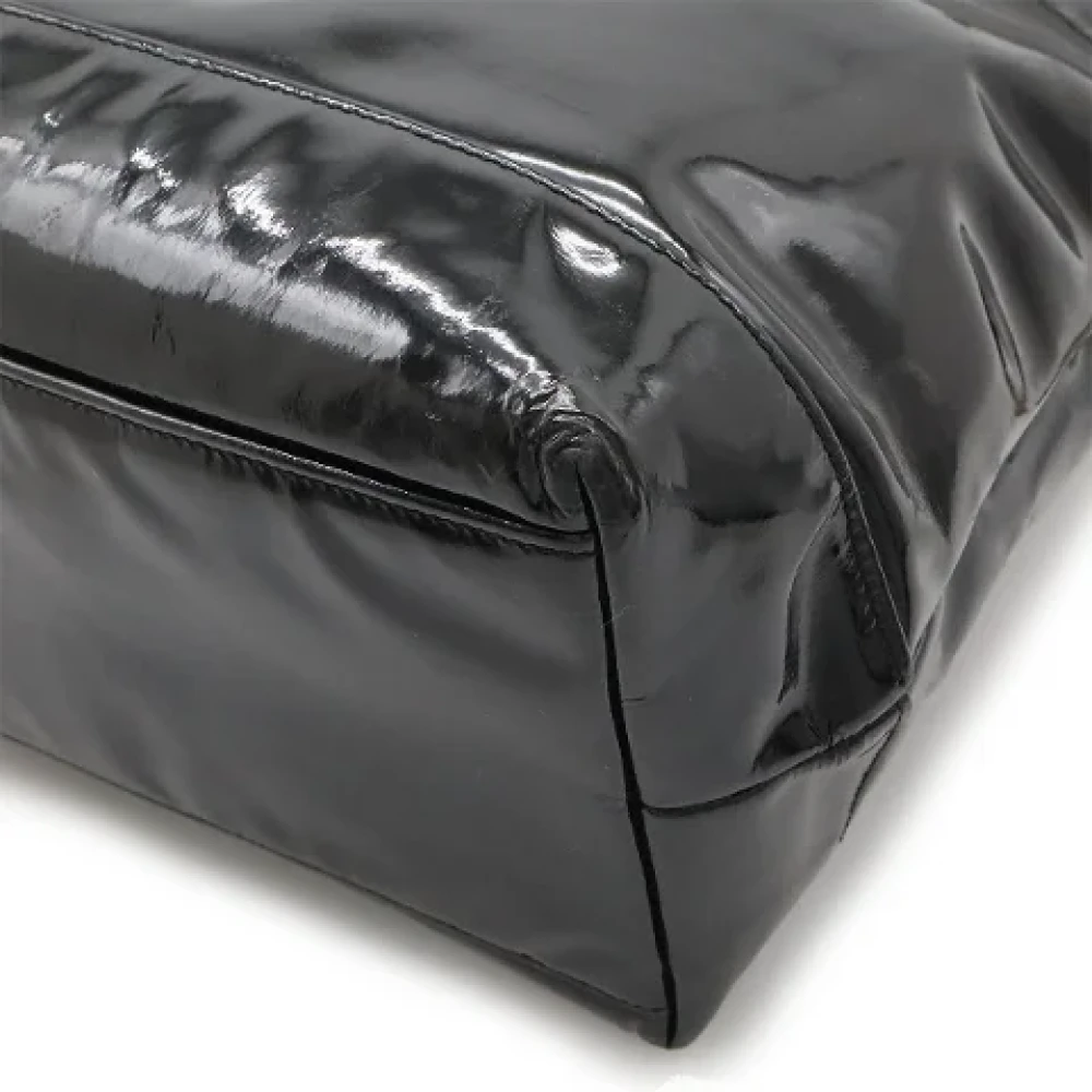 Chanel Vintage Pre-owned Leather totes Black Dames