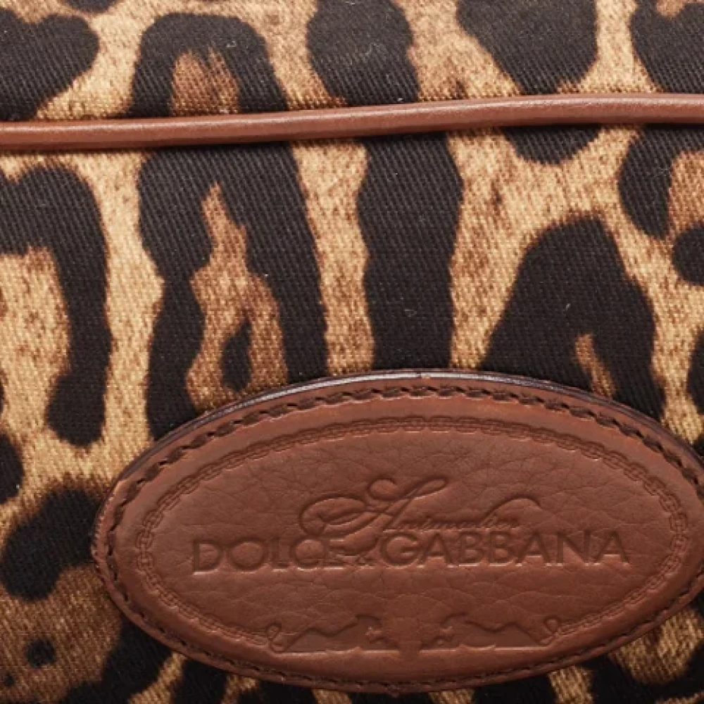 Dolce & Gabbana Pre-owned Fabric pouches Brown Dames
