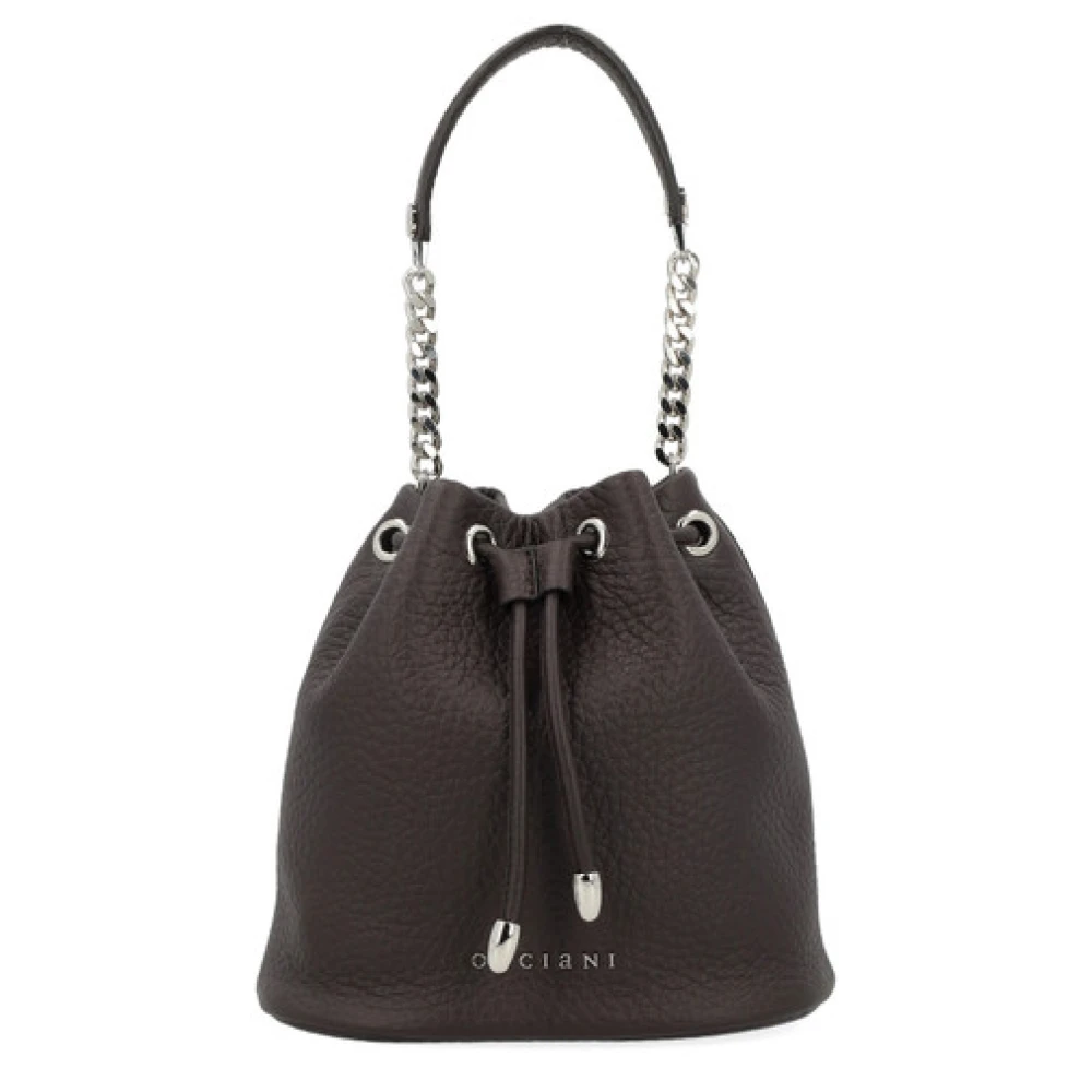 Orciani Zachte Leren Mini Tas in Bruin Brown Dames