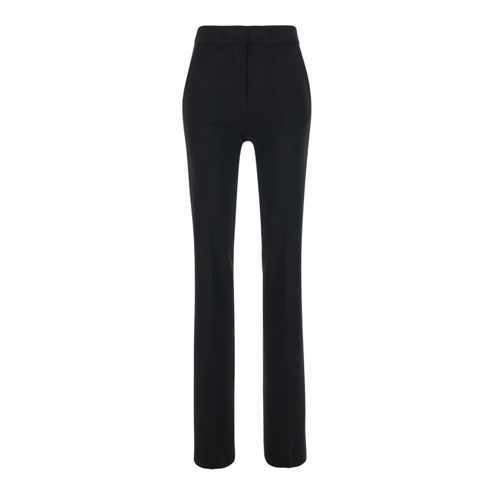 Semicouture Zwarte Milano Flare Leg Broek Black Dames