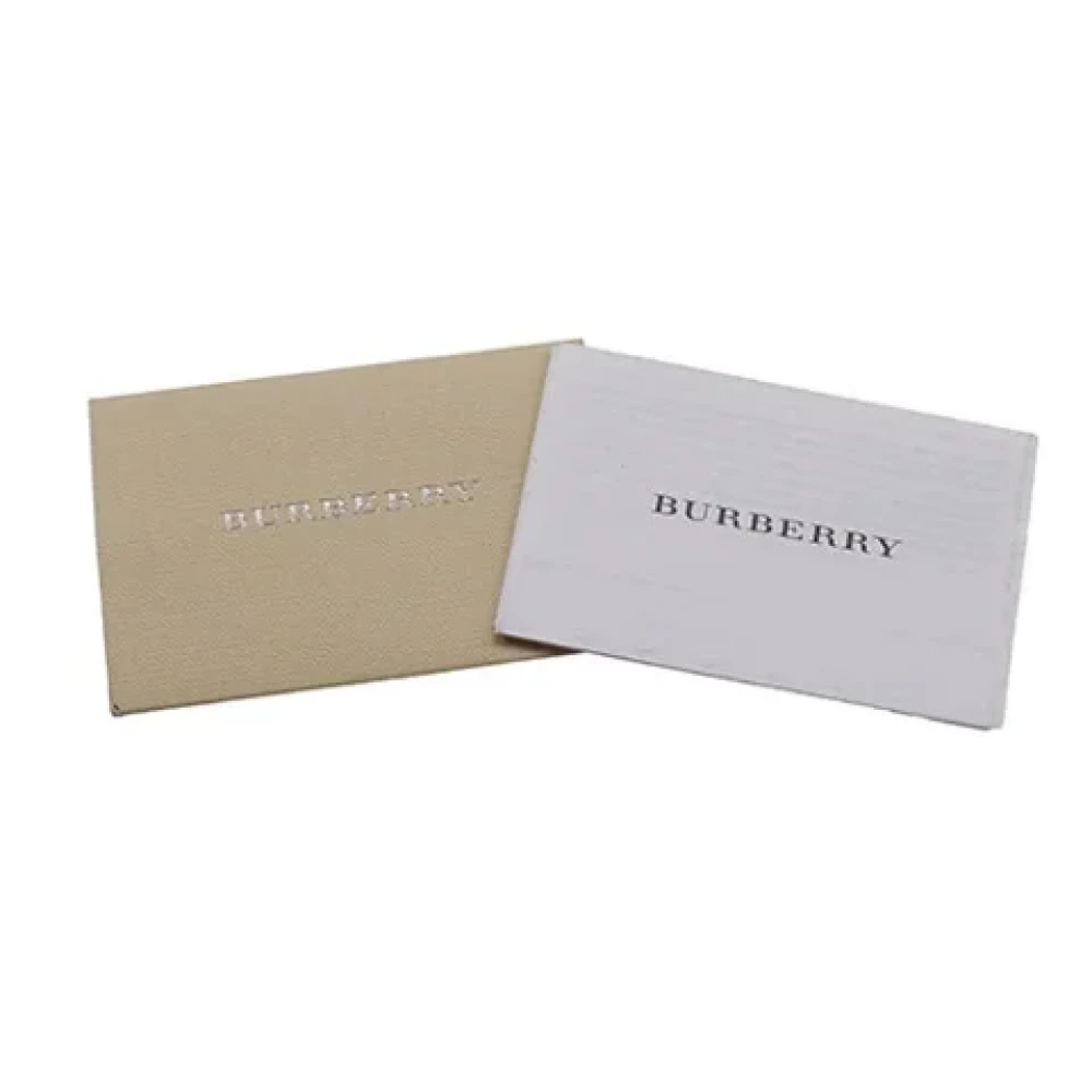 Burberry Vintage Pre-owned Plastic handbags Beige Dames