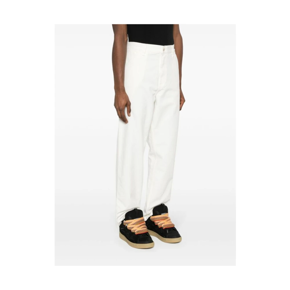 Carhartt WIP Biologisch Katoenen Timmermansbroek White Heren