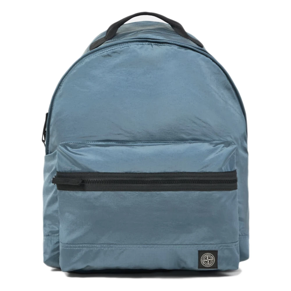 Stone Island Sac À Dos Avec Écusson Logo Homme Sacs Bleu  