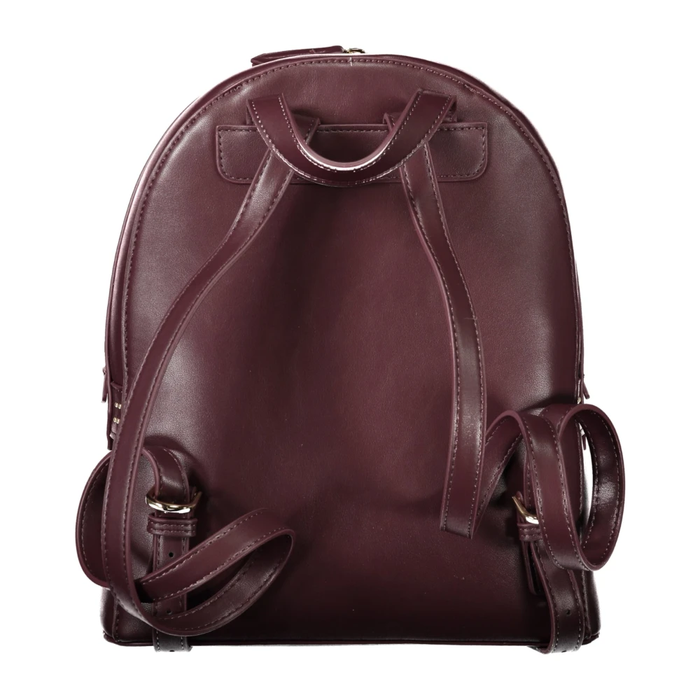 Valentino by Mario Valentino Rode Rugzak met Verstelbare Banden Red Dames