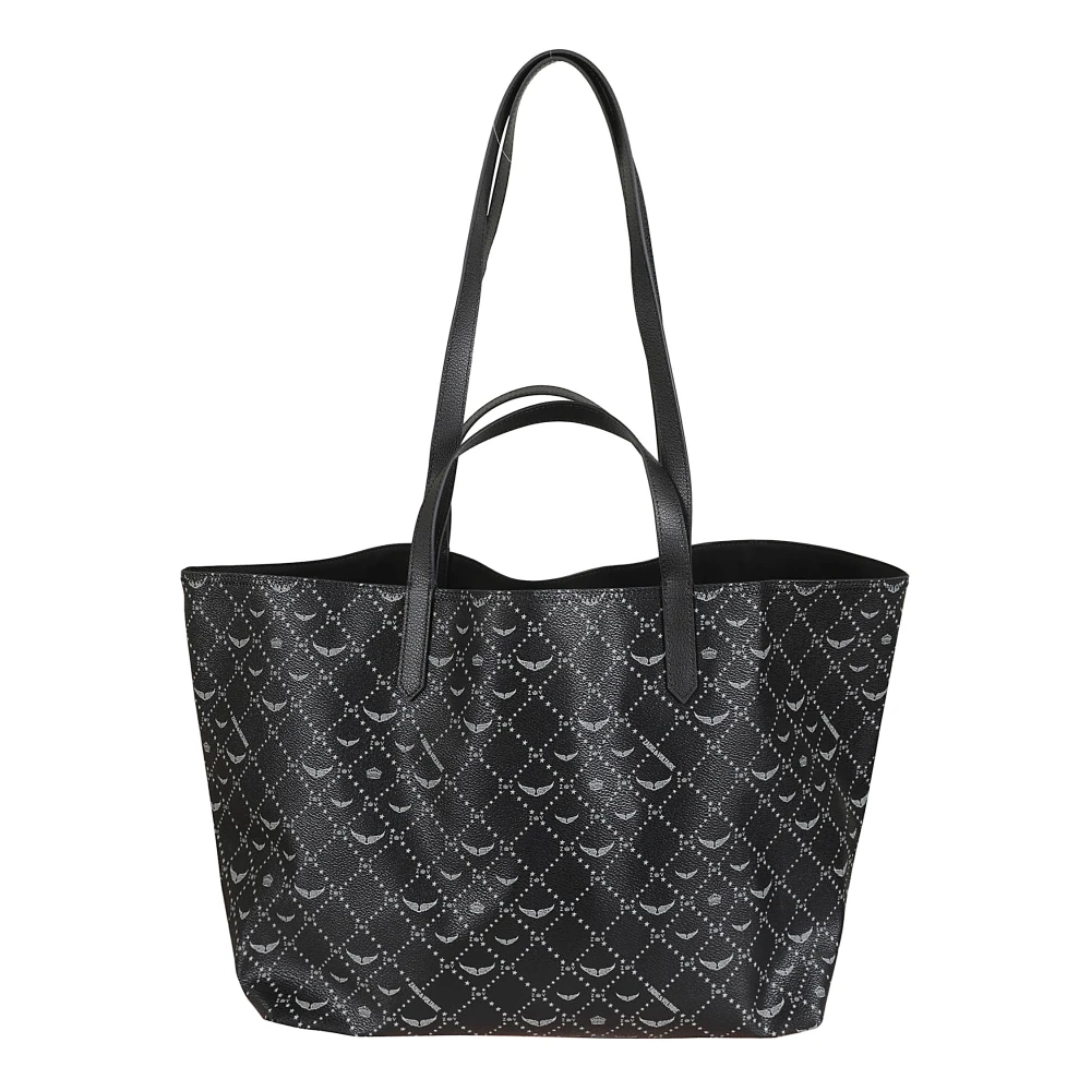 Zadig & Voltaire Monogram Tote Tas met Iconisch Logo Black Dames