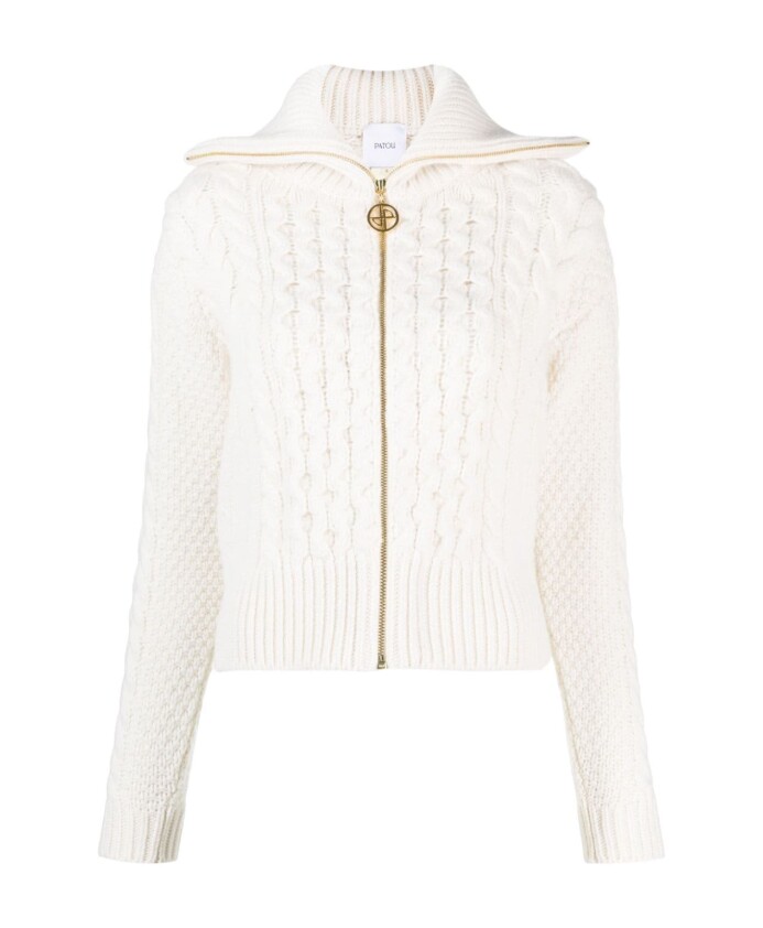 white-zip-fastening-knitted-jumper
