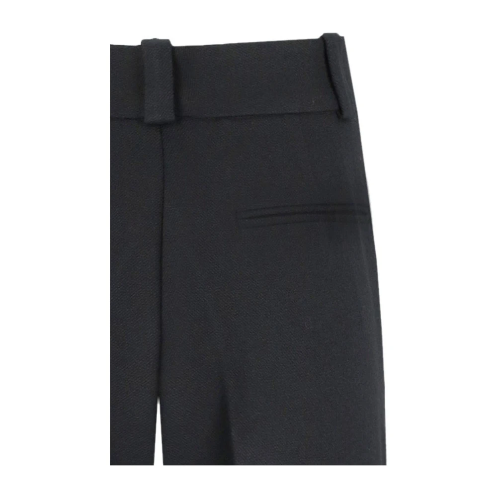 Essentiel Antwerp Zwarte Wijde Broek met Plooi Black Dames