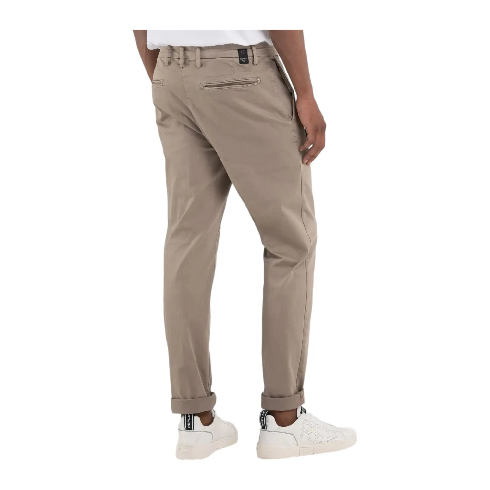 Replay Modern Sand Chino`s Beige Heren