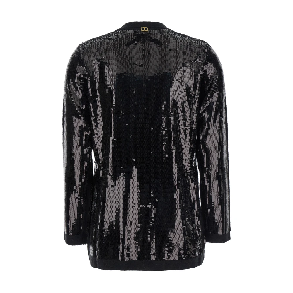 Twinset Zwarte Vesten Mix Black Dames