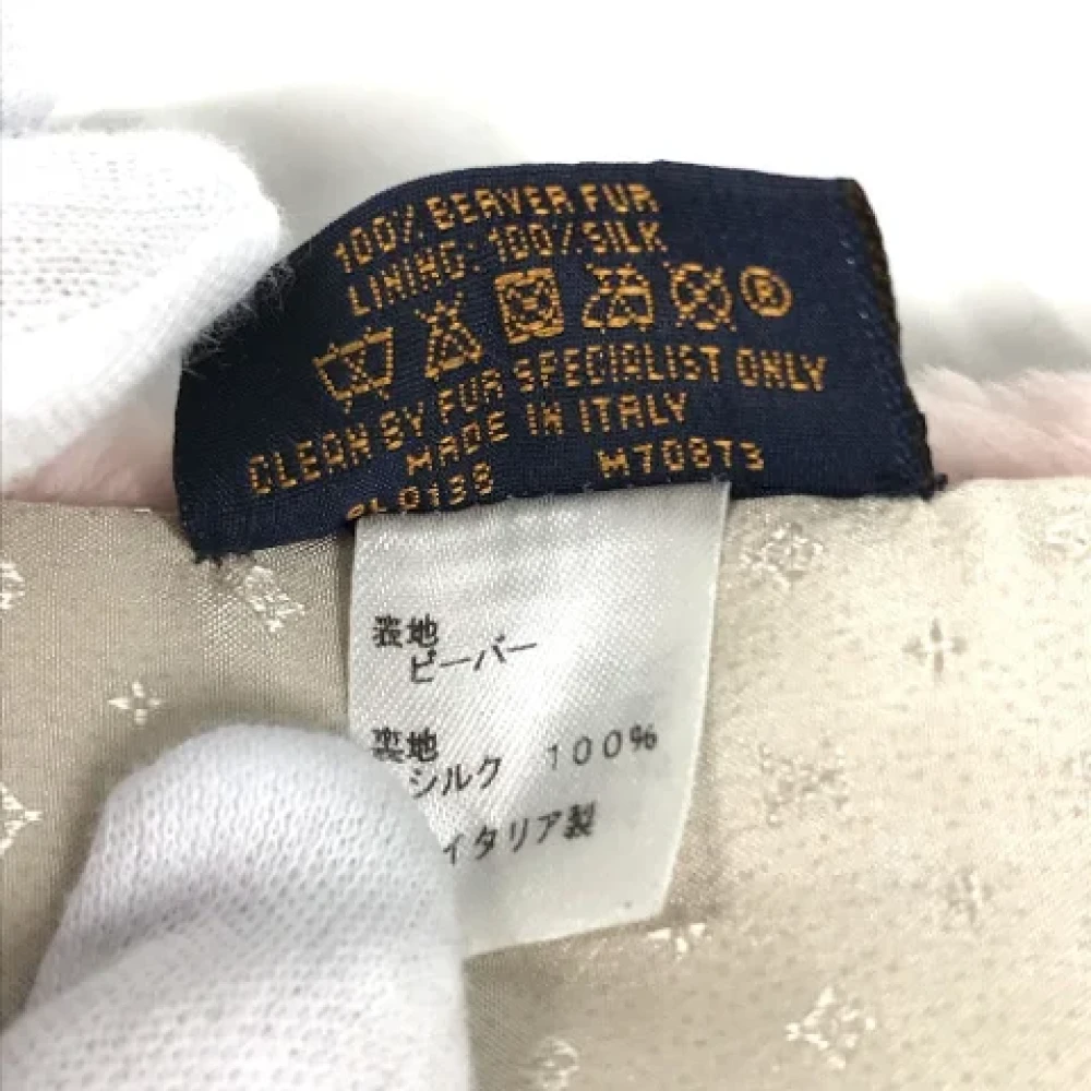 Louis Vuitton Vintage Pre-owned Fur scarves Beige Dames