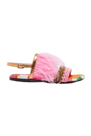 Feuerwerk Feder Sandalen