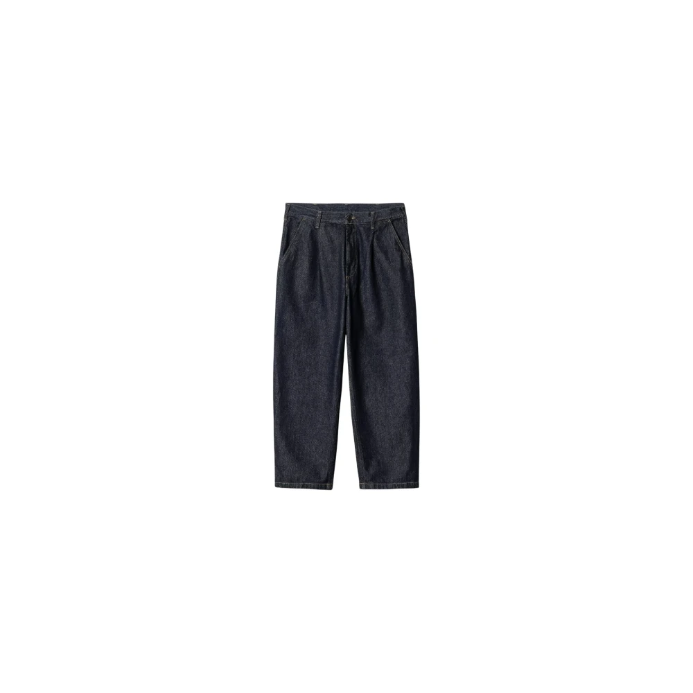 Carhartt WIP Relaxte Tapered Denim Broek Blue Heren