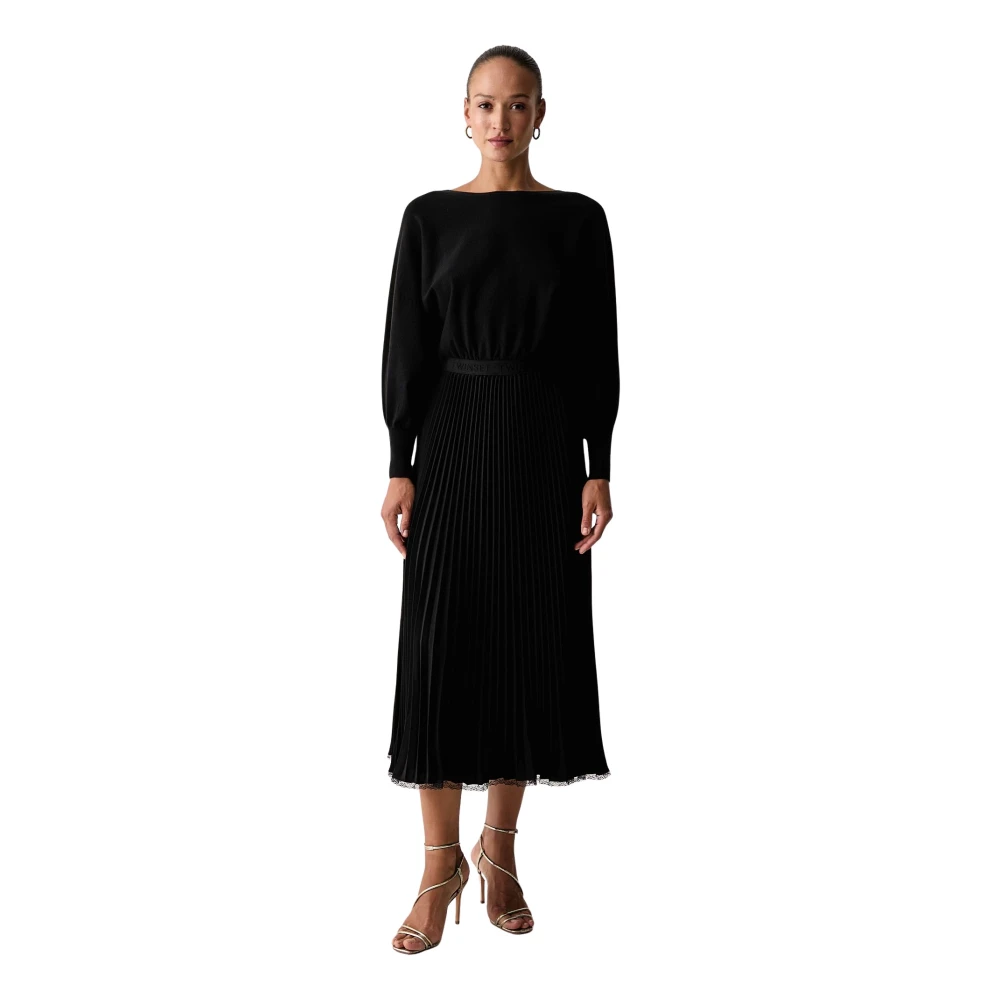 Twinset Donna Nero - Abito Midi - Dresses - M - Immagine 3