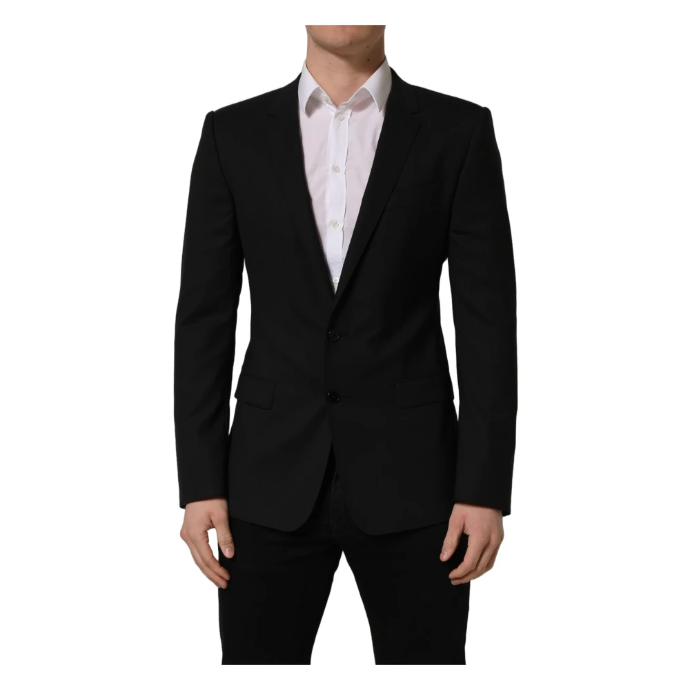 Dolce & Gabbana Men's Black Single Breasted Blazer Jacket - Blazers - M - Jackets
