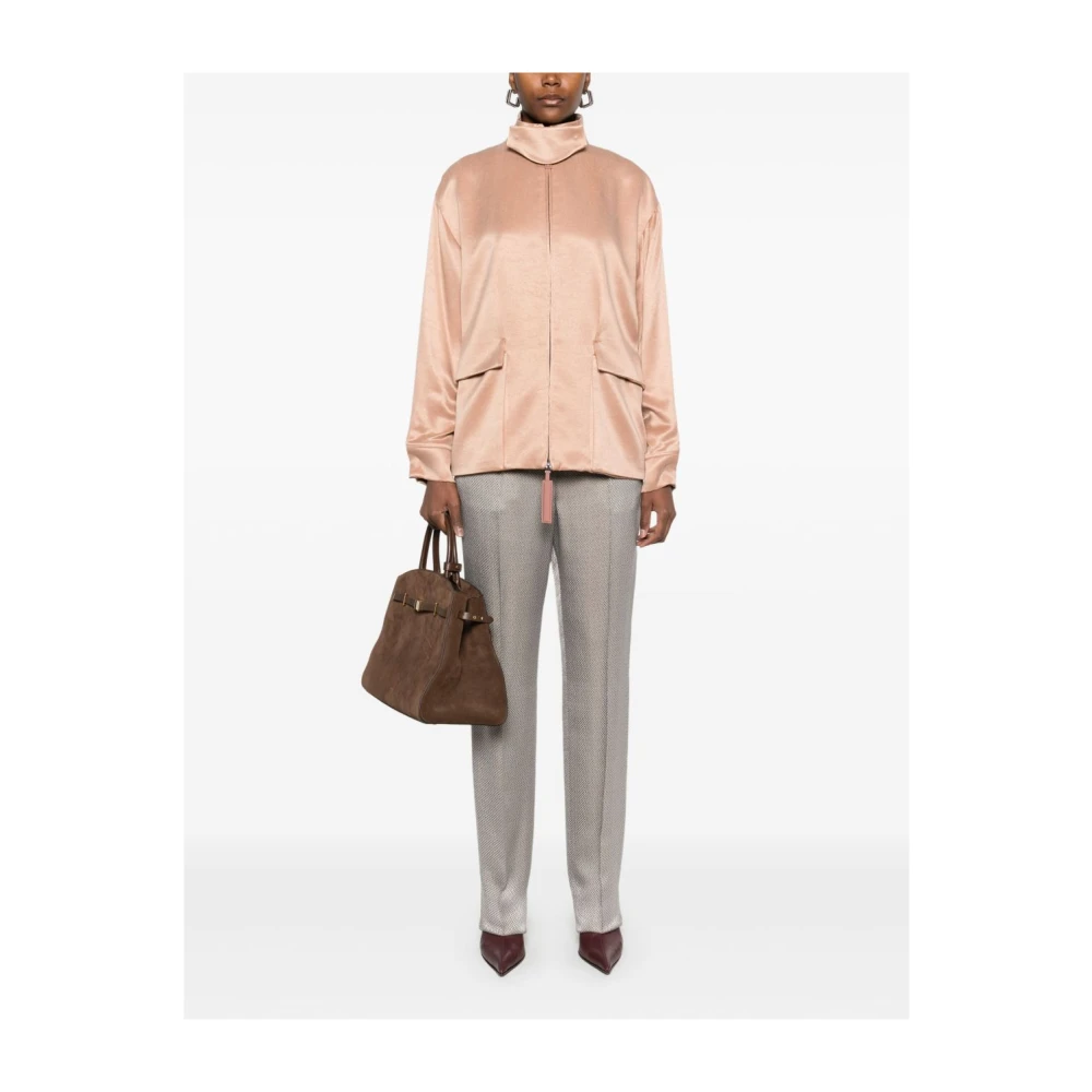 Giorgio Armani Beige Stijlvolle Broek Beige Dames