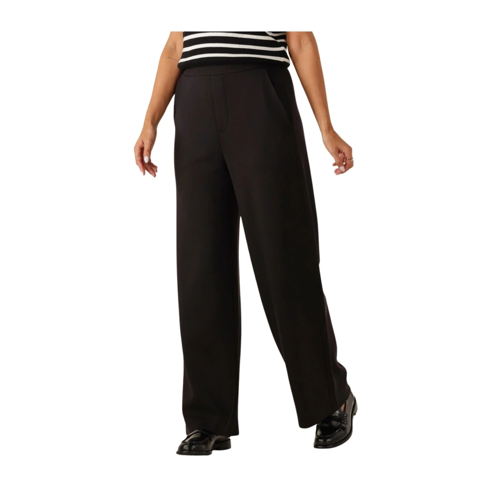 Inwear Black Wide Trousers Gincetteiw Style - Female - Straight Trousers - 2XL - Trousers
