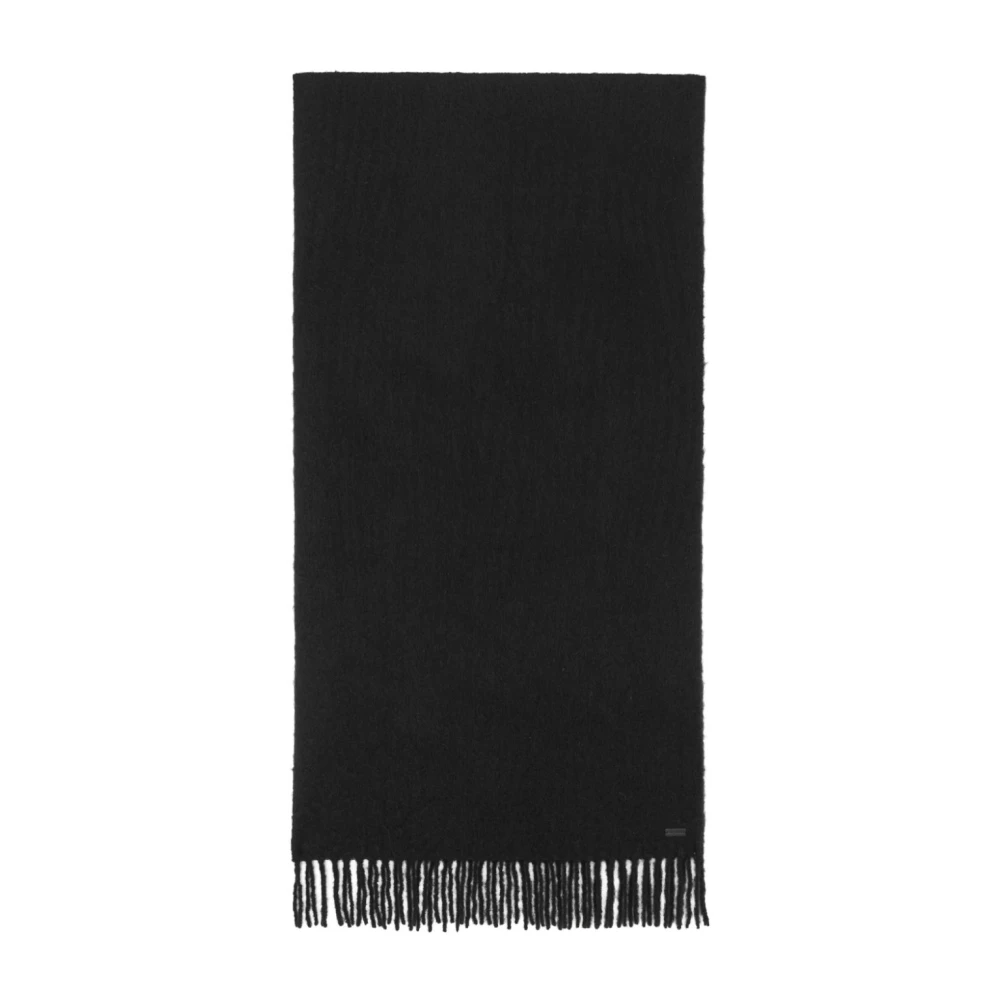Saint Laurent Zwart sjaal met ringgebonden ontwerp Black Dames