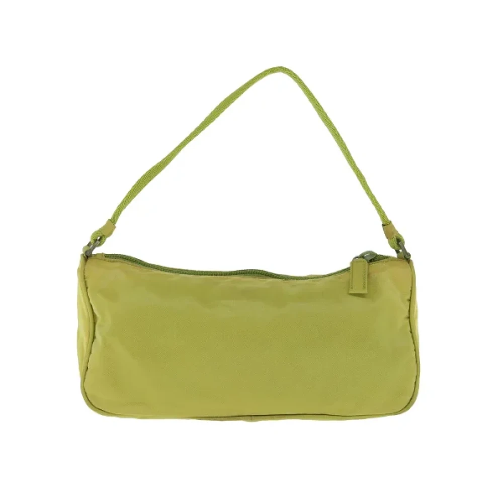 Prada Vintage Pre-owned Nylon prada-bags Green Dames