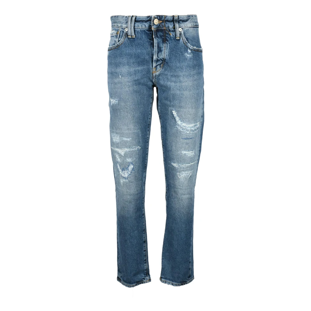 Cycle Denim Stretch Jeans Blue Heren
