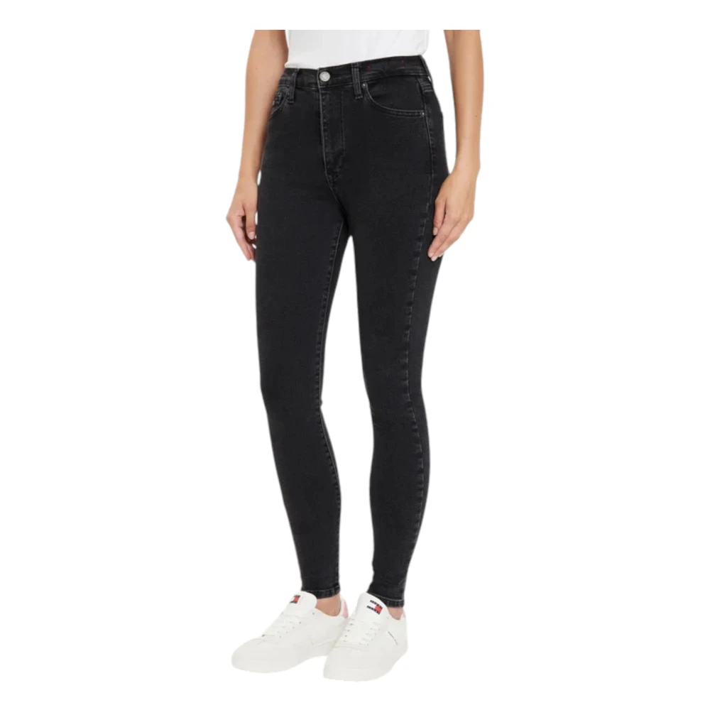 Tommy Jeans Slim Fit Denim Jeans Black, Dam