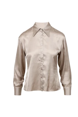 Satin Dove Grey Skjorta