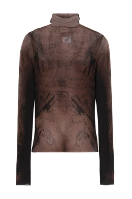 Tryckt Turtle Neck Bodysuit