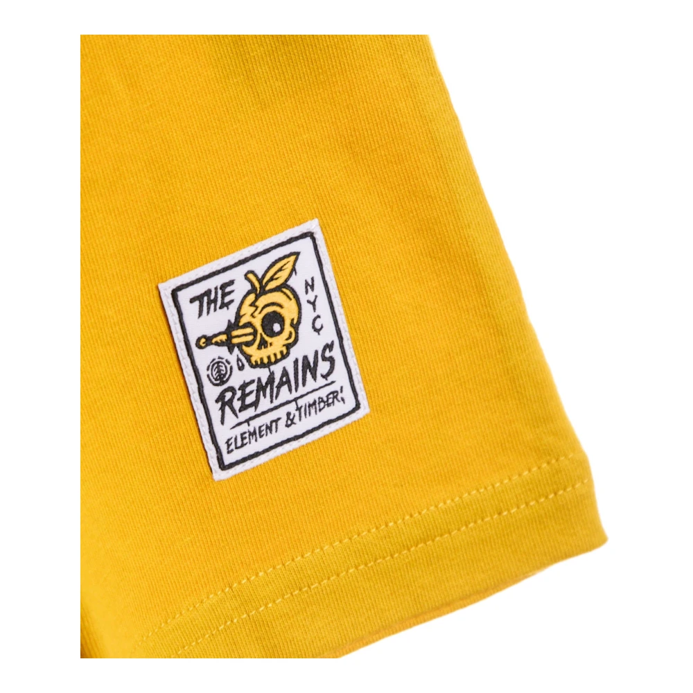 Element Timber Liberty Tee in Old Gold Yellow Heren