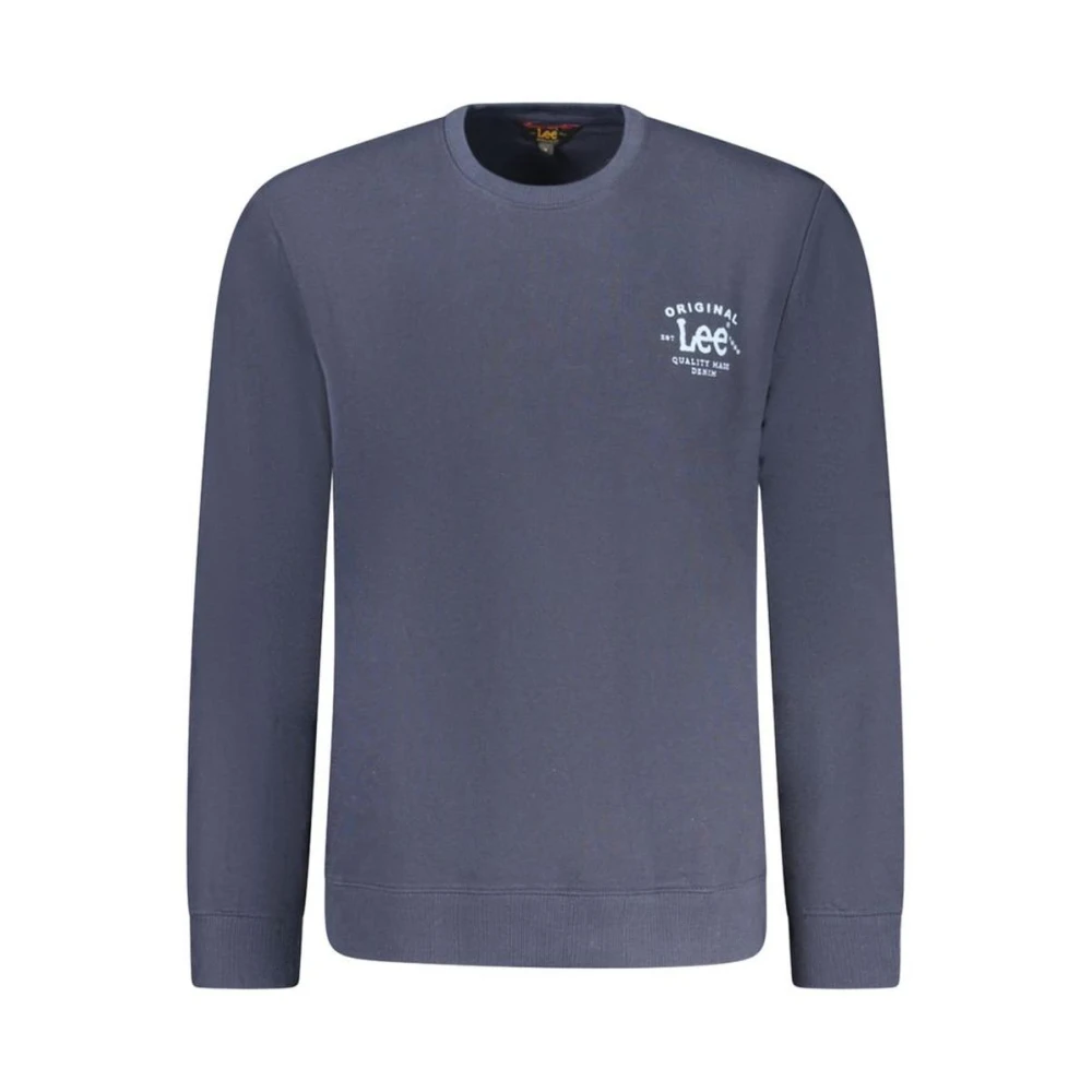 Lee Men's Blue Sweatshirts, Xl, Crew Neck Sweatshirt With Brushed Finish