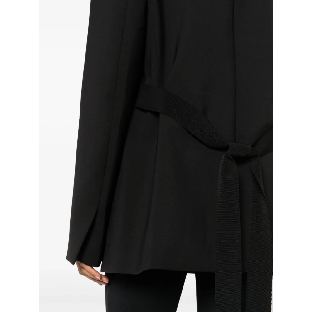 Nensi Dojaka Zwarte getailleerde jas Black Dames