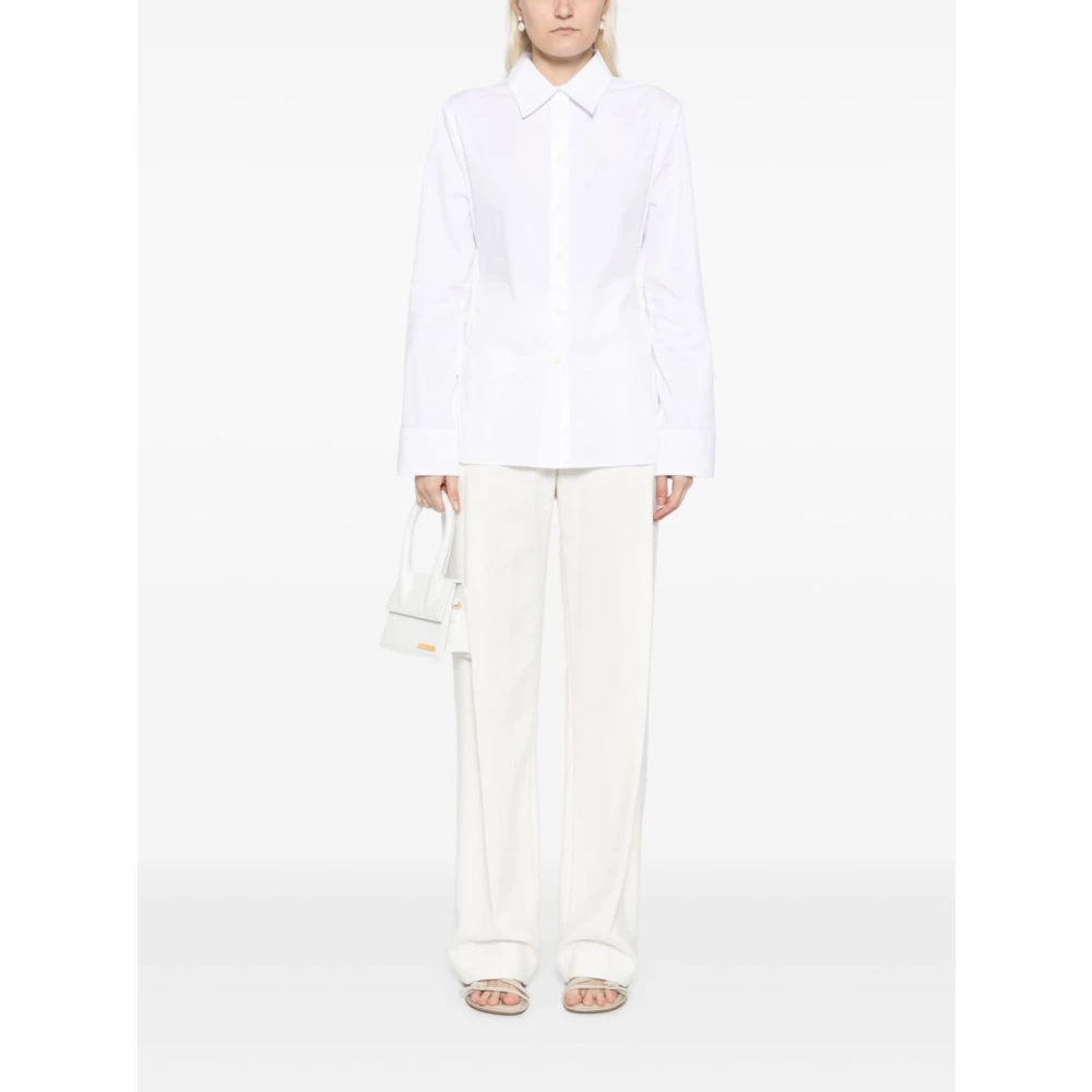 Jacquemus Witte Blouse Met Uitsnijding Elegante Stijl White Dames