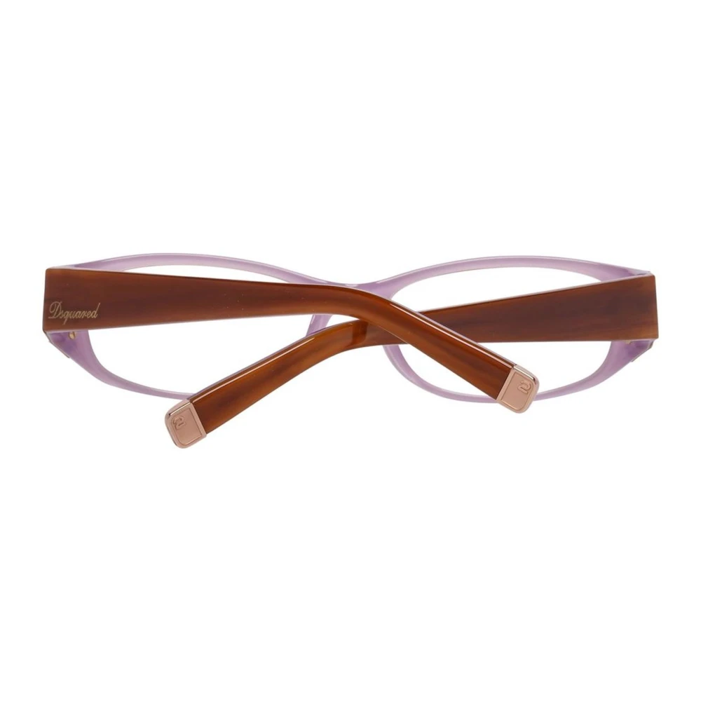 Dsquared2 Bruine plastic montuurbril met wijzerplaat Brown Dames