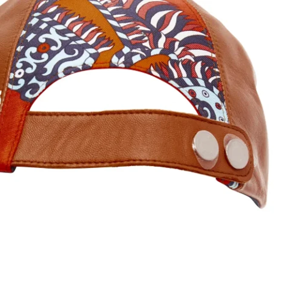 Hermès Vintage Pre-owned Leather hats Brown Dames