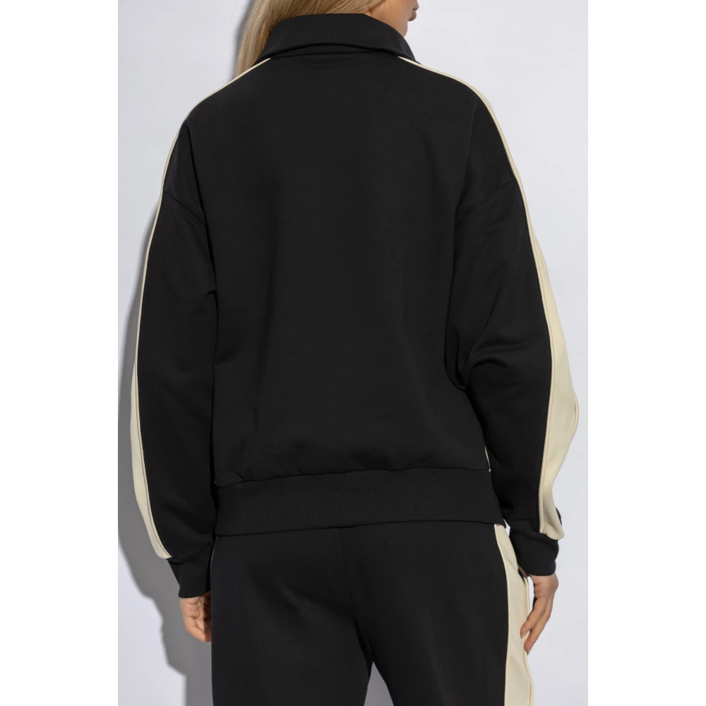 Moose Knuckles Staande Kraag Sweatshirt Black Dames