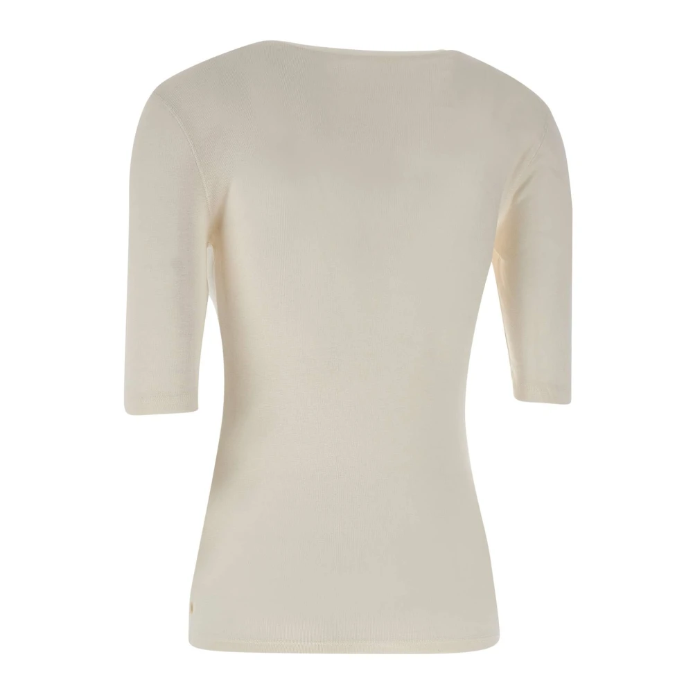closed Melkwitte Wol Modal T-shirt White Dames