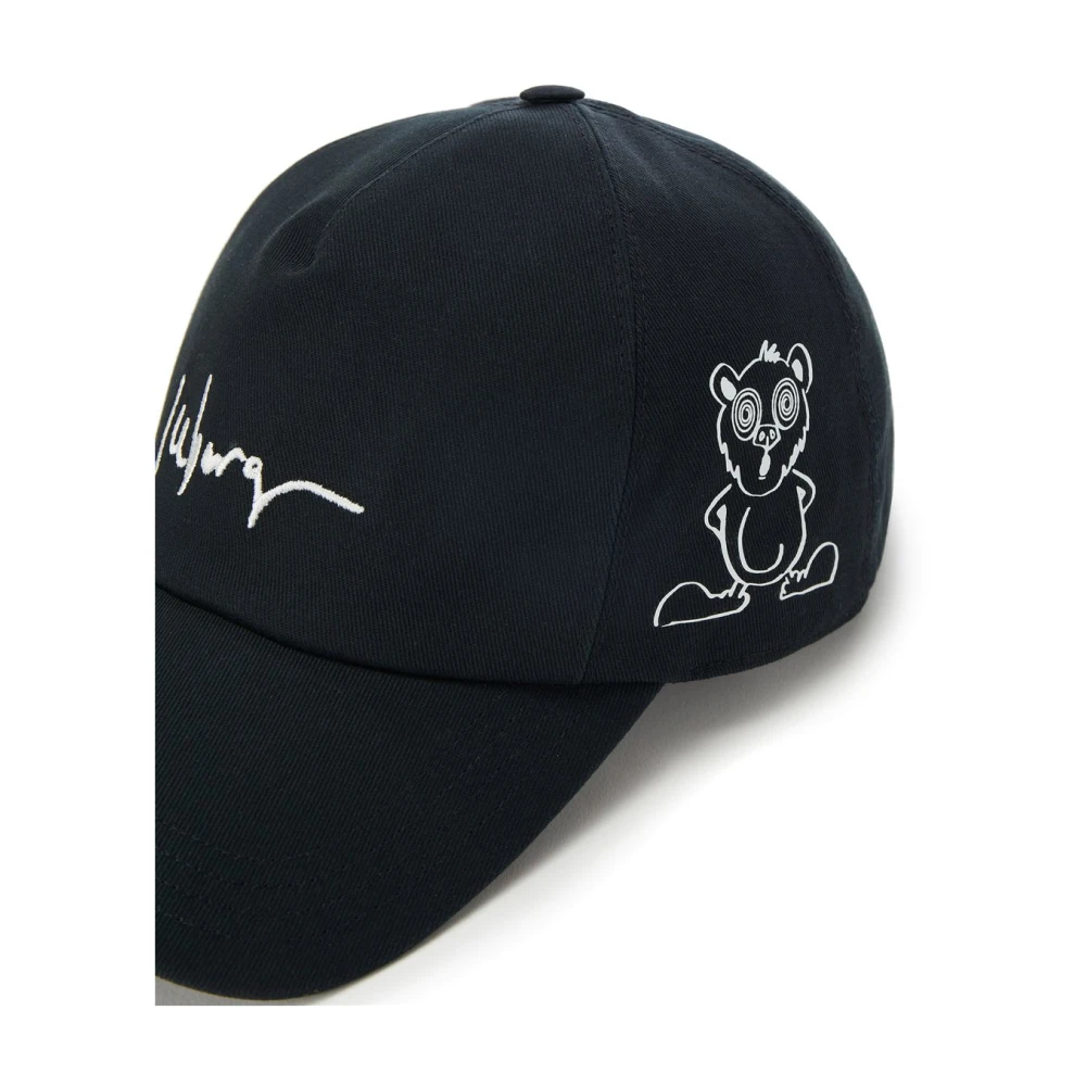 Iceberg Baseballpet met beer grafisch logo Black Heren